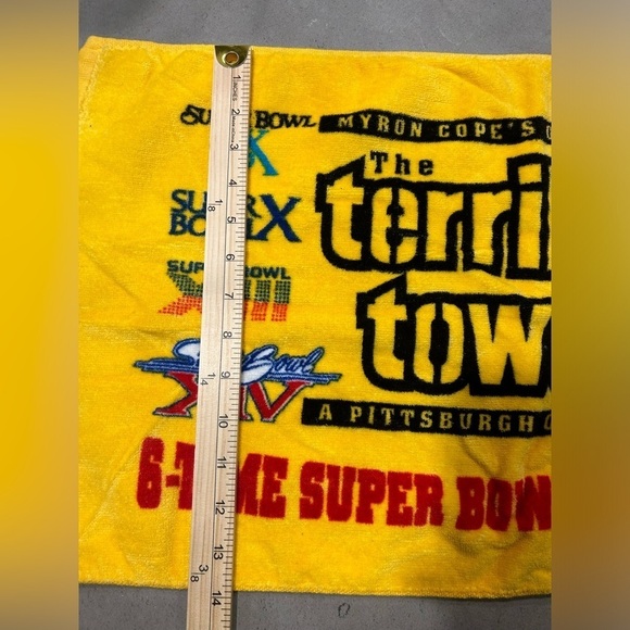 Pittsburgh Steelers Terrible Towel Super Bowl Champions Football NFL Yellow - Picture 6 of 6